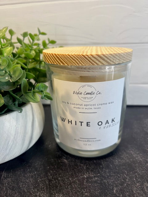 white oak and vanilla - Wylie Candle Co.