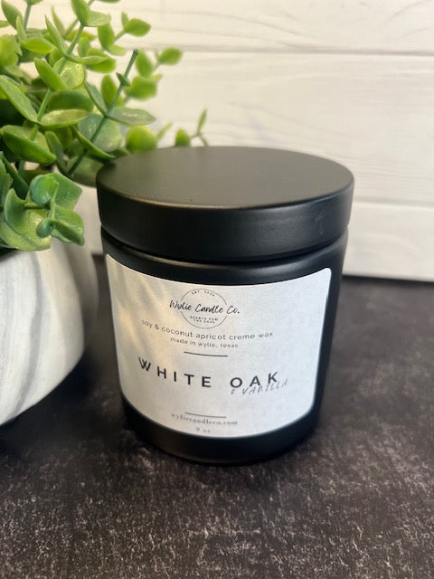 white oak and vanilla - Wylie Candle Co.